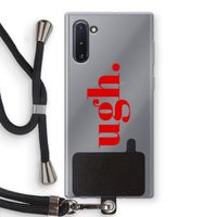 Ugh: Samsung Galaxy Note 10 Transparant Hoesje met koord