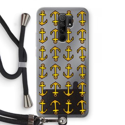 Musketon Anchor: Xiaomi Redmi 9 Transparant Hoesje met koord