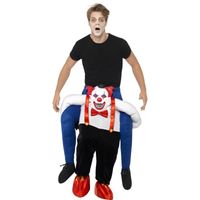 Ride on kostuum horror clown voor volwassenen One size  -