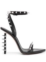 Le Silla sandales Jagger 120 mm en cuir - Noir - thumbnail