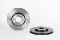 Remschijf COATED DISC LINE BREMBO, Remschijftype: Binnen geventileerd, u.a. für Opel, Vauxhall, Chevrolet