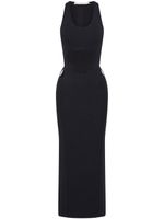 Dion Lee robe en crochet à effet de transparence - Noir