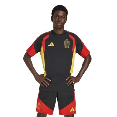 adidas België T-Shirt 2026-2028 Zwart Geel Rood adidas België T-Shirt 2026-2028 Zwart Geel Rood