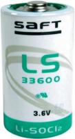 Saft LS33600 lithium D batterij (3,6V) Saft LS33600 lithium D batterij (3,6V)