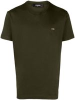 DSQUARED2 t-shirt en coton à plaque logo - Vert - thumbnail