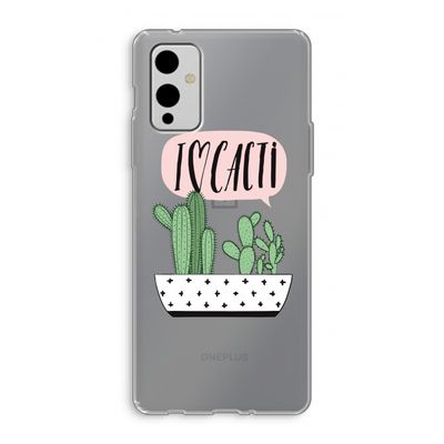 I love cacti: OnePlus 9 Transparant Hoesje