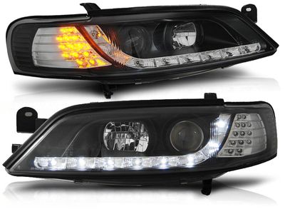 Tuning-Tec Koplampen met parkeerlicht OPEL VECTRA B 11 96-12 98 ZWART met LED knipperlicht Tuning-Tec Koplampen met parkeerlicht OPEL VECTRA B 11 96-12 98 ZWART met LED knipperlicht