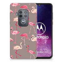 Motorola One Zoom TPU Hoesje Flamingo