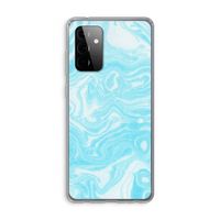 Waterverf blauw: Samsung Galaxy A72 Transparant Hoesje