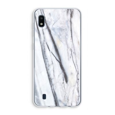 Gestreepte marmer: Samsung Galaxy A10 Transparant Hoesje