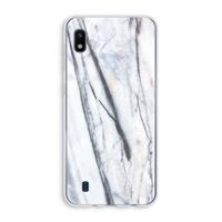 Gestreepte marmer: Samsung Galaxy A10 Transparant Hoesje
