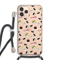 Sushi time: iPhone 11 Pro Max Transparant Hoesje met koord