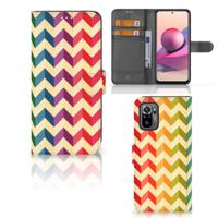 Xiaomi Redmi Note 10S | 10 4G | Poco M5s | Telefoon Hoesje | Zigzag Multi Color