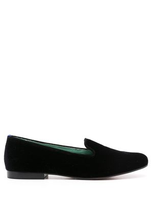 Bird&Co mocassins en velours - Noir