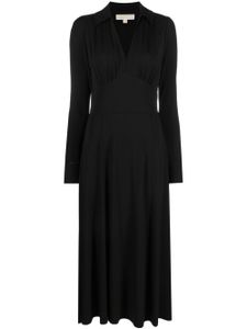 Michael Michael Kors robe mi-longue à col v - Noir