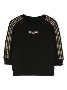 Balmain Kids sweat à bande logo - Noir