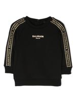 Balmain Kids sweat à bande logo - Noir - thumbnail