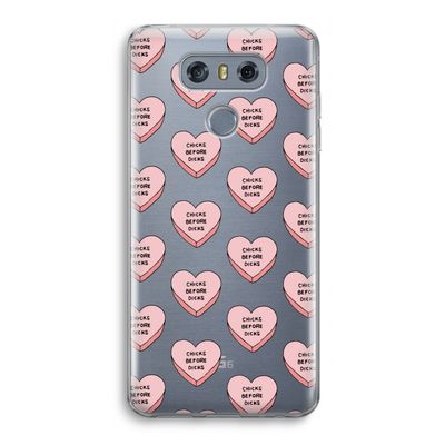 Chicks before dicks: LG G6 Transparant Hoesje