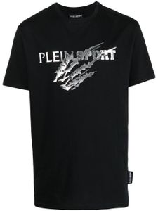 Plein Sport t-shirt à logo imprimé - Noir