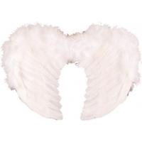 Carnaval verkleed engelen veren vleugels - wit - voor kinderen - 50 x 35 cm