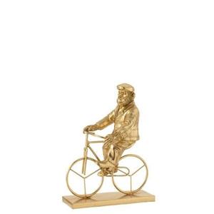 J-Line Aap Fiets Poly Goud Small