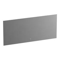 BRAUER Ambiance spiegel 160x70cm met verlichting rechthoek Zilver SP-AMB160 - thumbnail