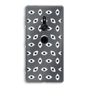 Eyes pattern: Sony Xperia XZ2 Transparant Hoesje