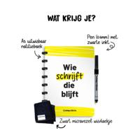 Correctbook A5 Wie schrijft die blijft - Uitwisbaar / Herschrijfbaar Notitieboek