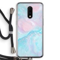 Fantasie pastel: OnePlus 7 Transparant Hoesje met koord