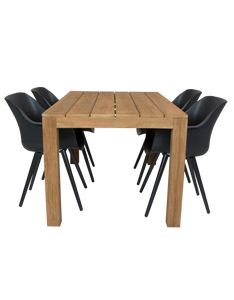 Alberto Teak tafel 160 met tuinstoel Sophie Studio