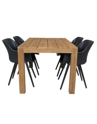 Alberto Teak tafel 160 met tuinstoel Sophie Studio