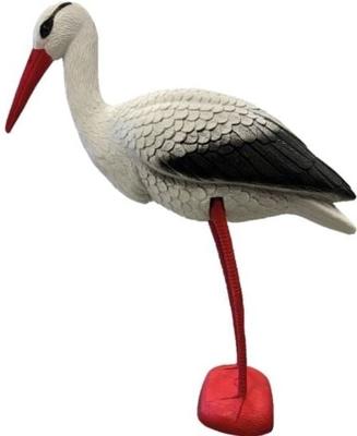 SuperFish Deco Vogel Ooievaar - Weerbestendige Tuindecoratie en Natuurlijke Dierenafweer