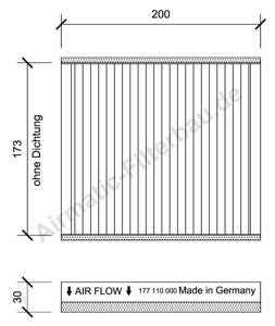 Interieurfilter Airmatic, u.a. für Suzuki, Fiat, Citroën, Peugeot, Vauxhall, Opel