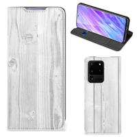 Samsung Galaxy S20 Ultra Book | Wallet Case | White Wood