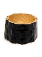 TOM FORD bracelet à effet peau de crocodile - Noir