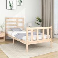 Bedframe massief hout 75x190 cm