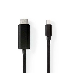 Nedis Mini DisplayPort-Kabel | Mini-DisplayPort Male naar HDMI | 48 Gbps | 2 m | 1 stuks - CCGP37604BK20 CCGP37604BK20