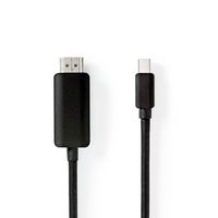 Nedis Mini DisplayPort-Kabel | Mini-DisplayPort Male naar HDMI | 48 Gbps | 2 m | 1 stuks - CCGP37604BK20 CCGP37604BK20