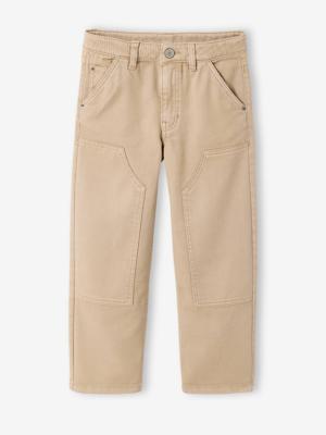 Rechte broek voor jongens klei