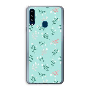 Small white flowers: Samsung Galaxy A20s Transparant Hoesje
