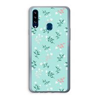 Small white flowers: Samsung Galaxy A20s Transparant Hoesje