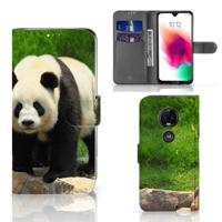 Motorola Moto G7 | G7 Plus | Telefoonhoesje | Met pasjeshouder | Panda
