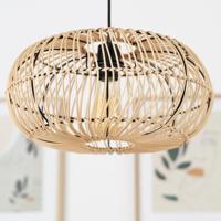 Hanglamp open rotan met E27 fitting &apos;Ronaldo&apos; 40 cm