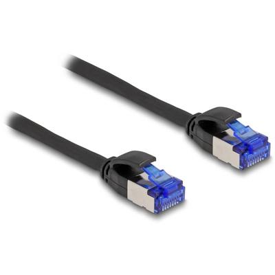 Delock 80227 RJ45 Netwerkkabel, patchkabel CAT 6A S/FTP 1.00 m Zwart 1 stuk(s)