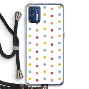 Bollen: Motorola Moto G9 Plus Transparant Hoesje met koord