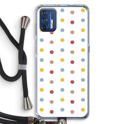Bollen: Motorola Moto G9 Plus Transparant Hoesje met koord