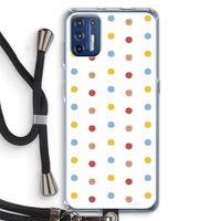 Bollen: Motorola Moto G9 Plus Transparant Hoesje met koord