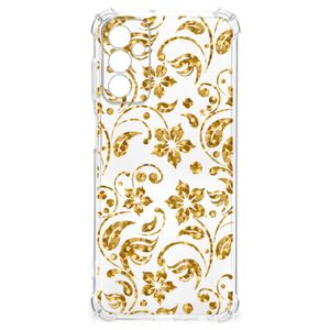 Samsung Galaxy M13 4G | M23 Case Gouden Bloemen