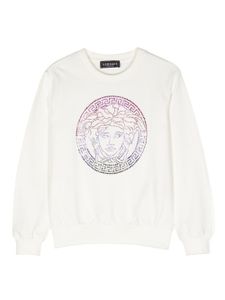 Versace Kids sweat en coton à motif Medusa Head - Blanc