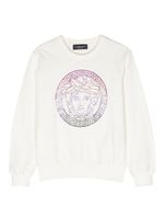 Versace Kids sweat en coton à motif Medusa Head - Blanc